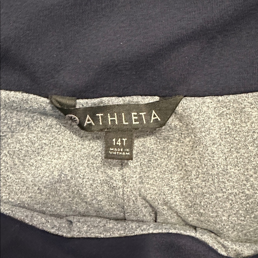 Athleta Blue Track Pants 14 tall - Picture 3 of 7